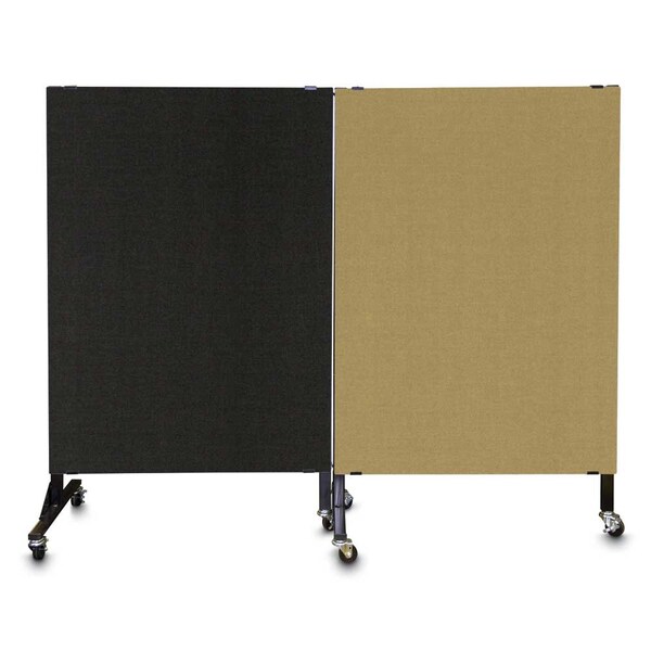Enclosed Corkboard, 1 Door, 72"x48", 4" Fra